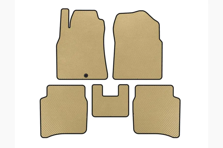 Nissan Primera P12 2002–2007 EVA Floor Mats (SD, Beige) Photo 1