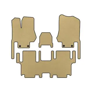 EVA Floor Mats (2 Rows, 7-Seater, Beige)