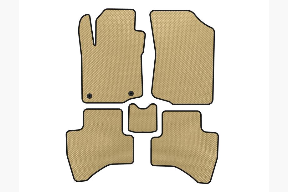 Peugeot 107 2005-2014 EVA Floor Mats (HB, Beige) Image