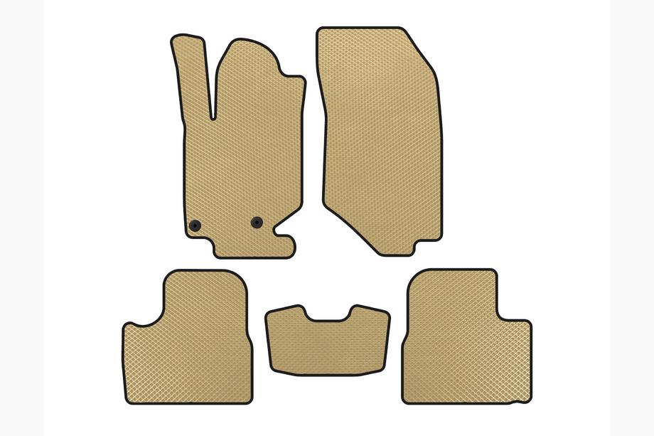 Peugeot 2008 2019- EVA Floor Mats (Beige) Photo 1