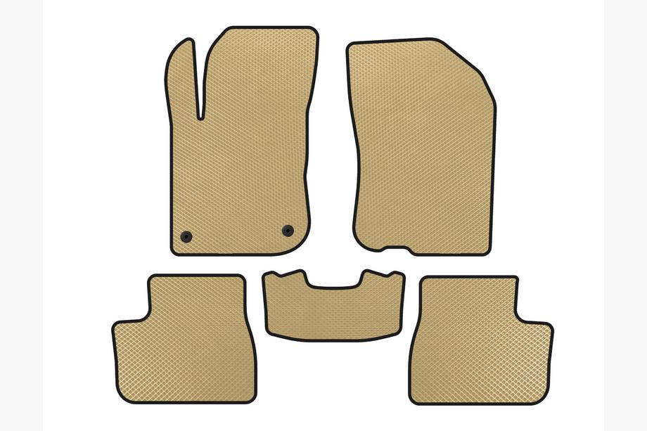 Peugeot 208 2012-2019 EVA Floor Mats (Beige) Photo 1