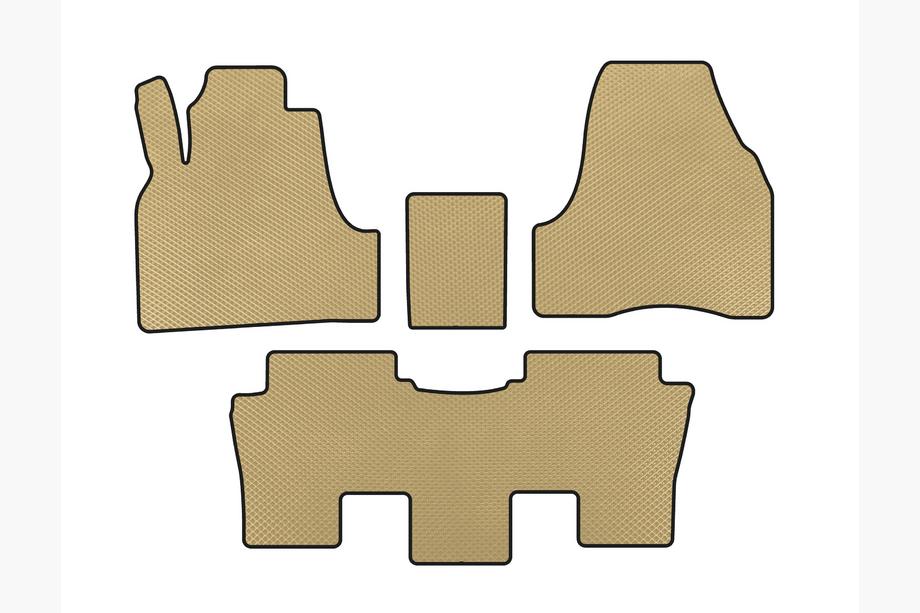 Peugeot 807 2002-2014 EVA Floor Mats (Beige) Image