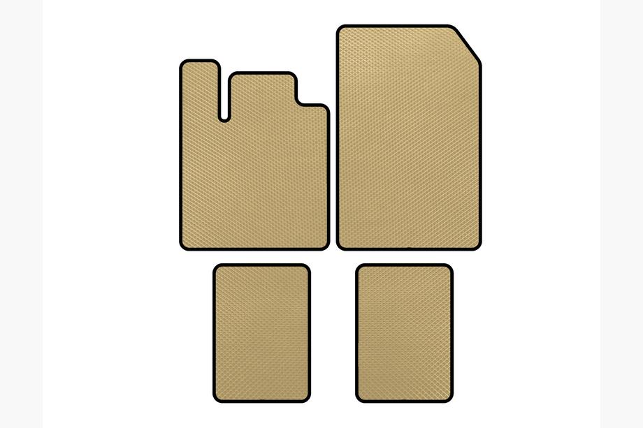 Renault Twingo 2007-2014 EVA Floor Mats (Beige) Image
