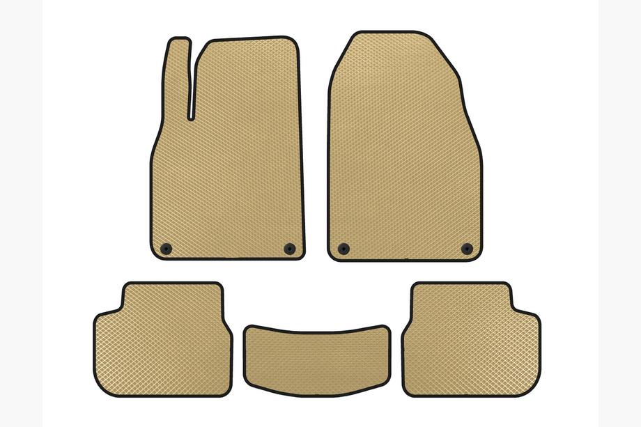 Saab 9-3 2002-2014 EVA Floor Mats (Beige) Image