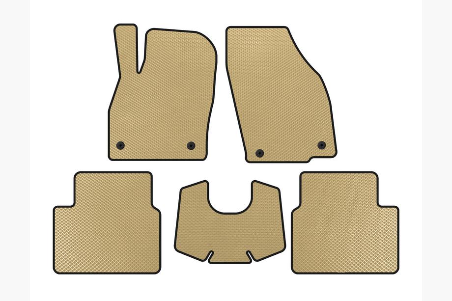 Skoda Kamiq 2019- EVA Floor Mats (Automatic, Beige) Photo 1