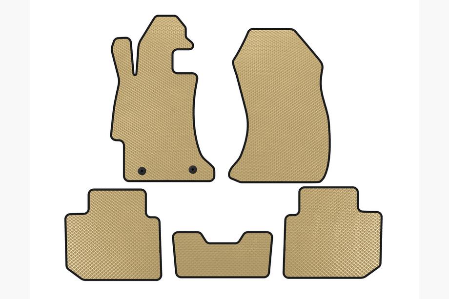 Subaru Impreza 2011-2016 EVA Floor Mats (SD, Beige) Image