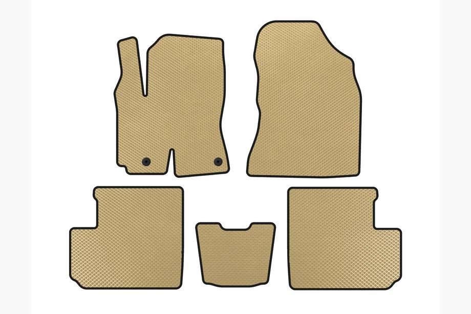 Toyota Rav 4 2001-2005 EVA Floor Mats (Beige) Image