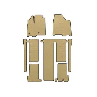 EVA Floor Mats (3 Rows, Beige)