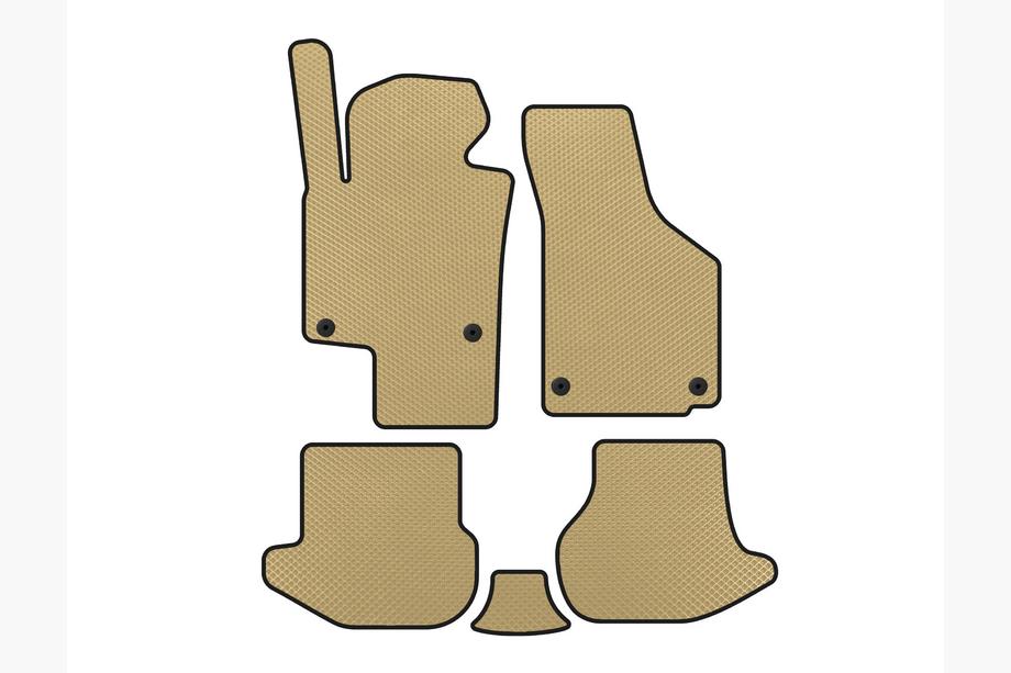 Volkswagen EOS 2006-2011 EVA Floor Mats (Beige) Image