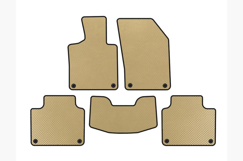 Volvo V90 1997-1998 EVA Floor Mats (SW, Beige) Photo 1