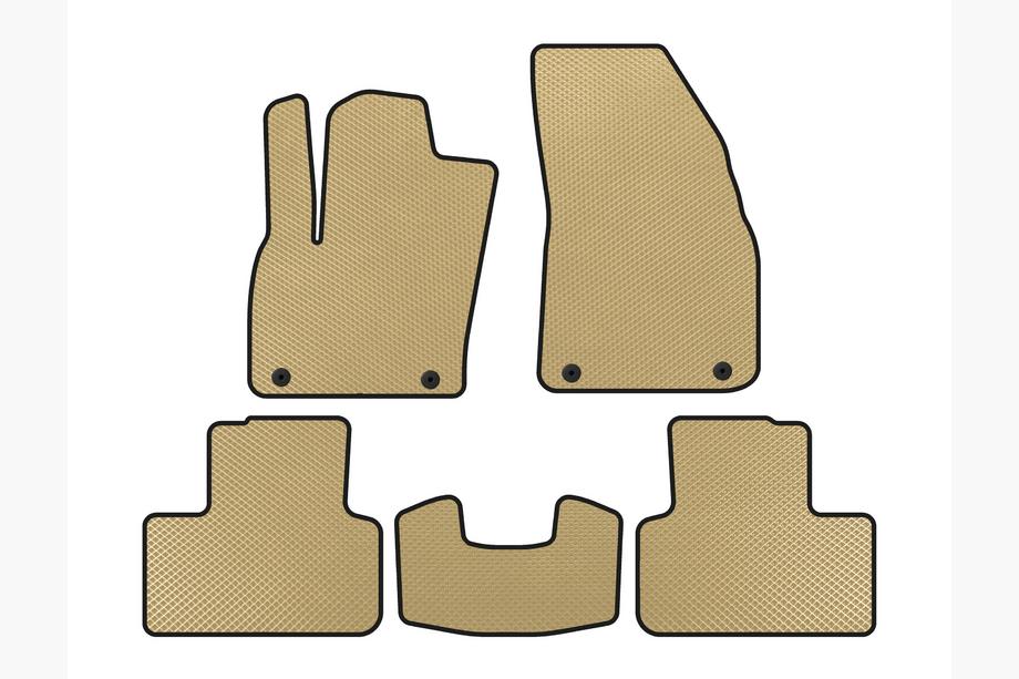 Volvo XC40 2018- EVA Floor Mats (Beige) Image