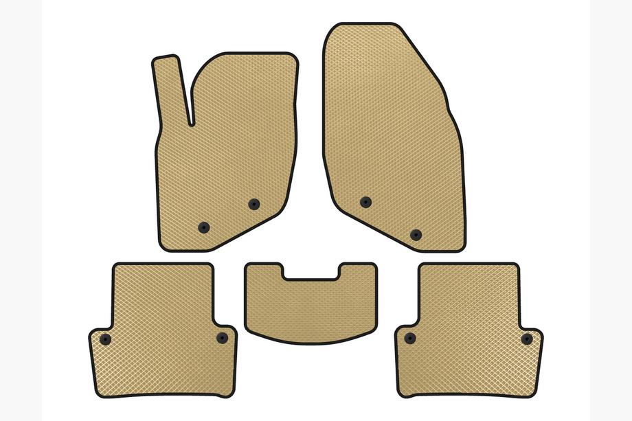 Volvo XC70 2000-2007 EVA Floor Mats (Beige) Image