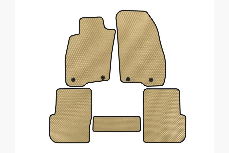 Alfa Romeo MiTo 2008-2018 EVA Floor Mats (Beige) Image