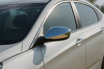 Hyundai Elantra (MD/UD) 2011-2015 Mirror covers without indicator (2 pcs, stainless steel) photo 1