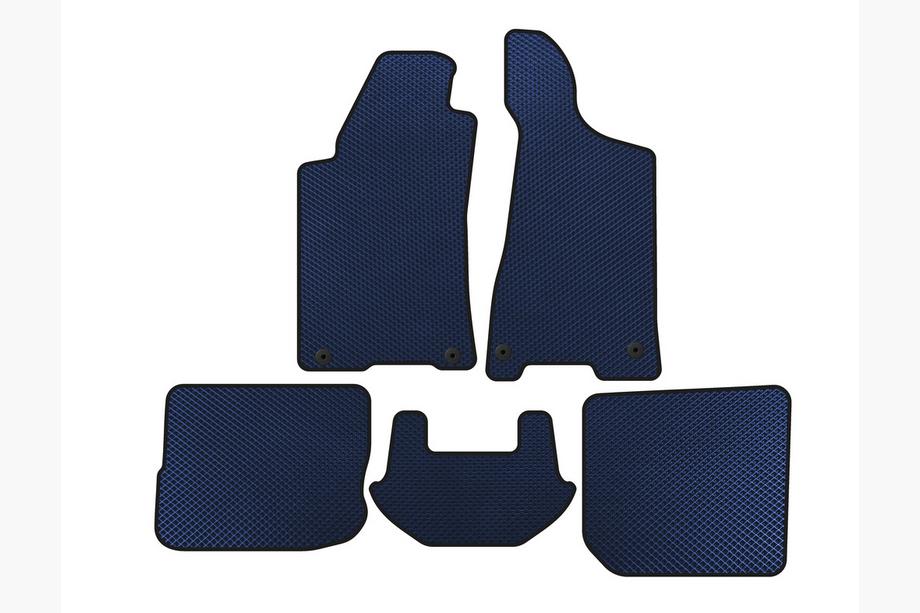 Audi 80/90 1987-1996 EVA floor mats (1991-1996, Sedan, Blue) Image