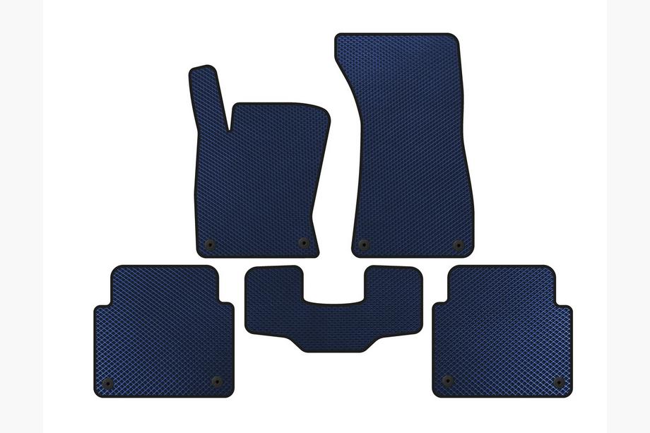 Audi A8 2002-2009 EVA Floor Mats (Short, Blue) Image