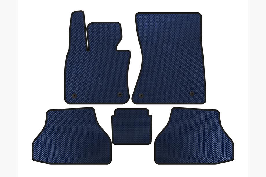 BMW X6 E71 2008–2014 EVA Floor Mats V2 (Blue) Image