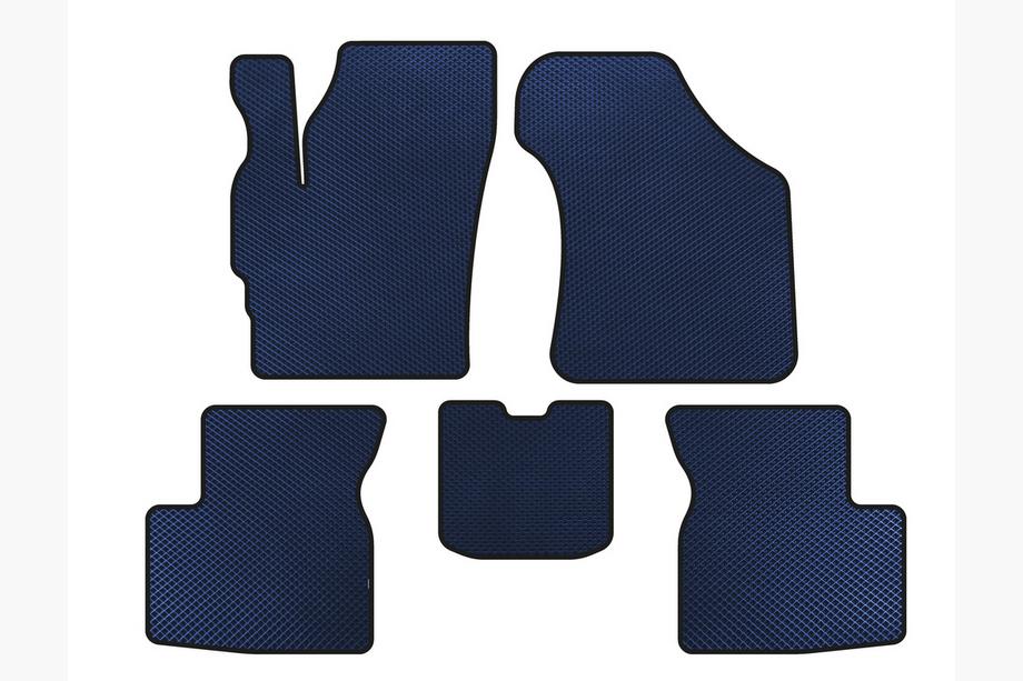 Chery QQ 2003-2022 EVA Floor Mats (Blue) Image