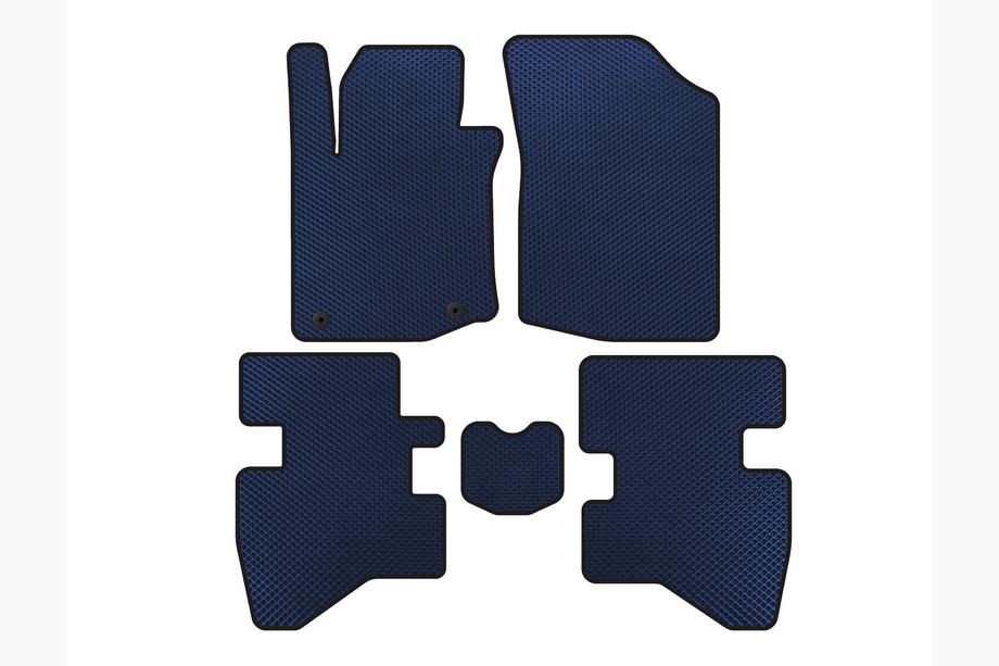 Citroen C-1 2014-2021 EVA Floor Mats (HB, Blue) Photo 1