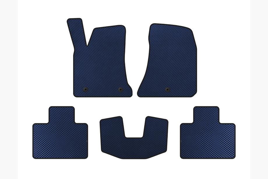 Dodge Charger 2010-2023 EVA Floor Mats (2015-2023, SD, Blue) Image
