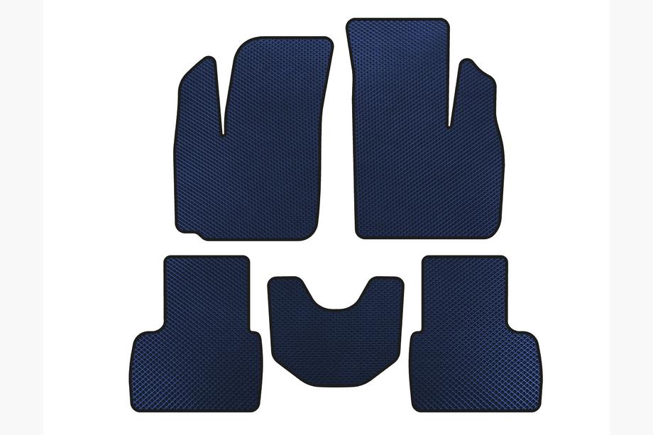Fiat Doblo I 2001-2005 EVA Floor Mats (Blue) Image