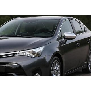Mirror Covers (2 pcs, Stainless Steel) Toyota Avensis 2009-2018 photo 1