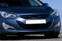 Hyundai I-40 2011-2019 Chrome Fog Light Covers (2 pcs, Stainless Steel) photo 1