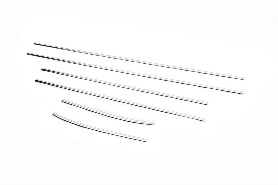 Hyundai I-10 2008-2013 Window Trim Stainless Steel (6 pcs) Photo 4