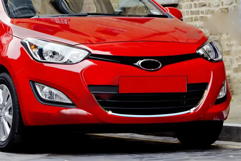 Hyundai I-20 2012-2014 Stainless Steel Grille Surround Trim Image