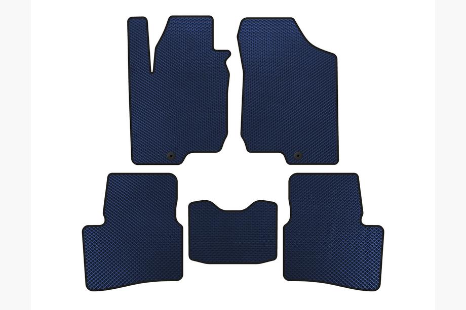 Kia Ceed 2007-2012 EVA Floor Mats (HB, 3-Door, Blue) Photo 1