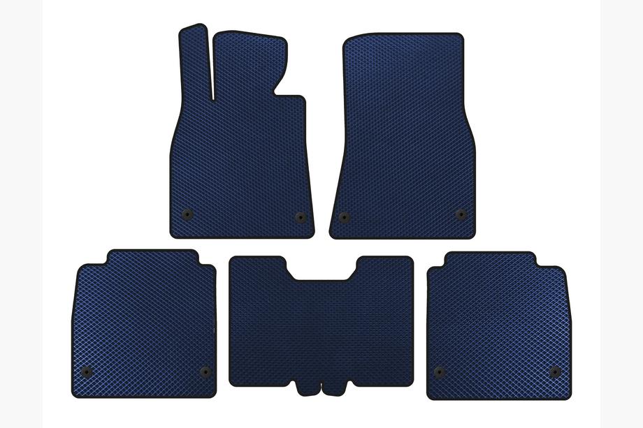 Lexus LS 2007-2017 EVA Floor Mats (2007-2010, SD, Long Wheelbase, Blue) Photo 1