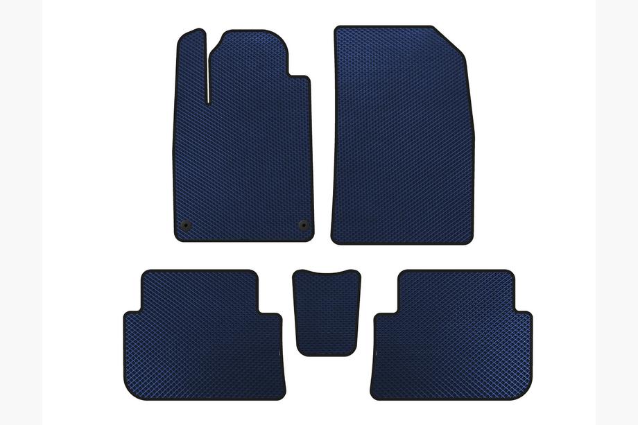 Peugeot 407 2004-2011 EVA Floor Mats (SD, Blue) Image