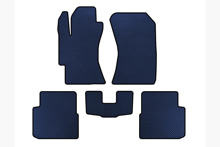 Subaru Impreza 2007-2011 EVA Floor Mats (HB, Blue) Image