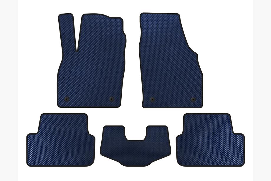 Volkswagen Polo 2017- EVA Floor Mats (HB, Blue) Photo 1