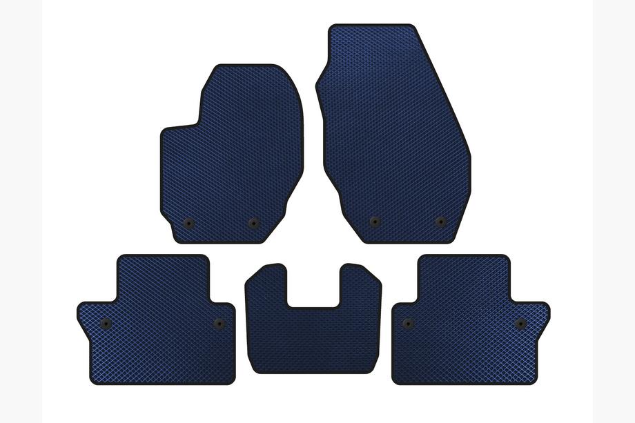 Volvo V70 2007-2013 EVA Floor Mats (Blue) Image