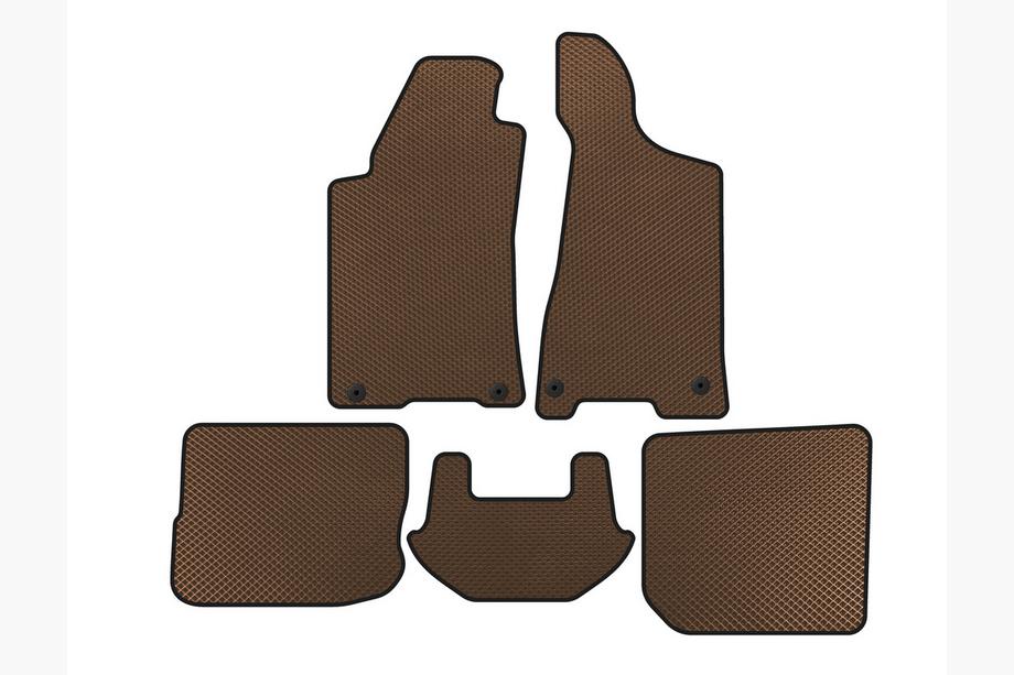 Audi 80/90 1987-1996 EVA floor mats (1991-1996, Sedan, Brown) Photo 1