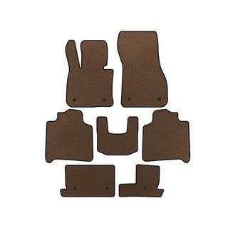 EVA Floor Mats (For F46, 3 Rows, Brown) BMW 2 Series Active Tourer F45/F46 2014-2021