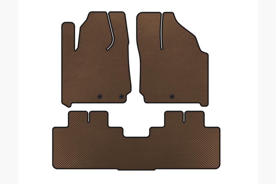 Cadillac SRX 2010-2016 EVA Floor Mats (Brown) Photo 1