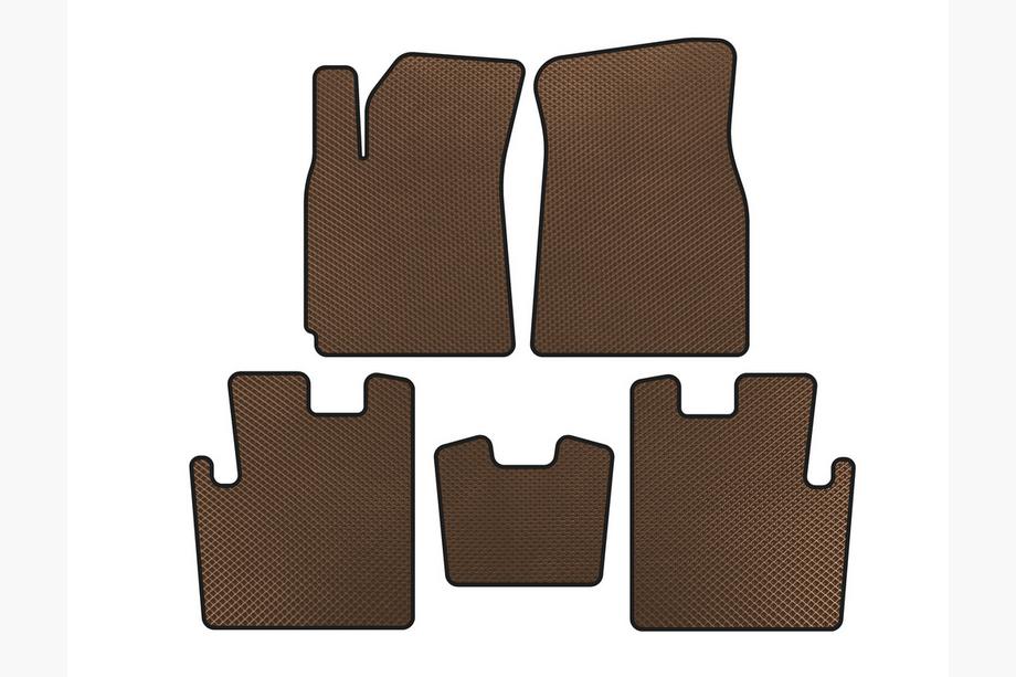 Chery Tiggo 1 2005-2016 EVA Floor Mats (2009-2013, Brown) Image