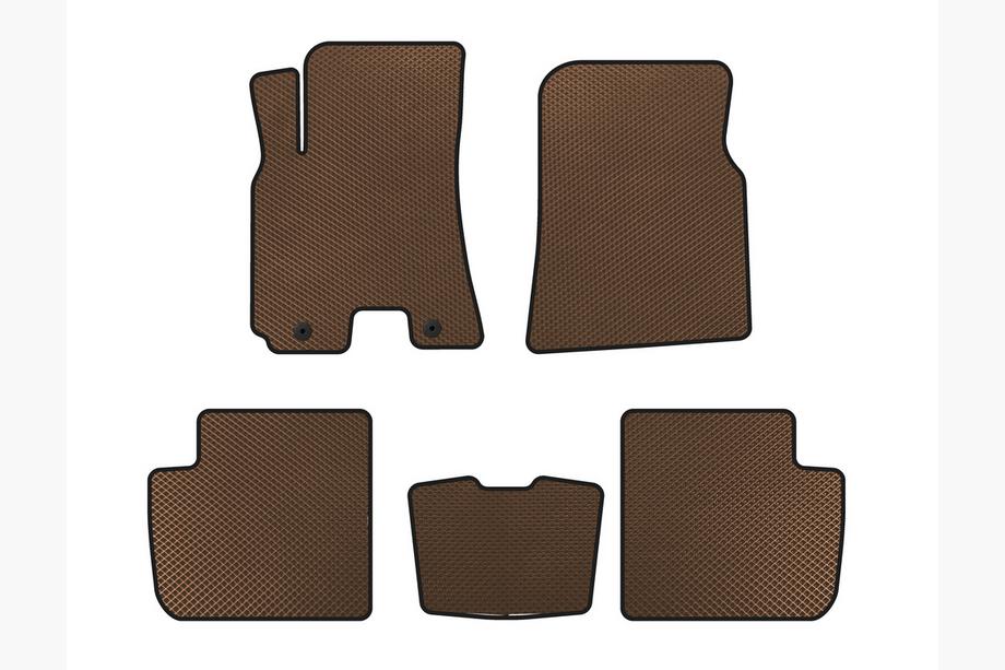 Chery Tiggo 3 2005- EVA Floor Mats (Brown) Image