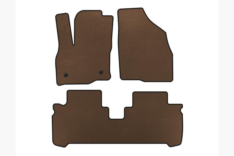 Chevrolet Bolt 2016-2023 EVA Floor Mats (Brown) Image