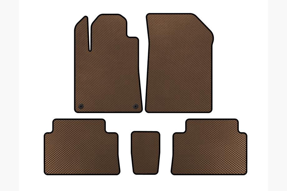 Citroen C-5 2001-2008 EVA Floor Mats (Brown) Image