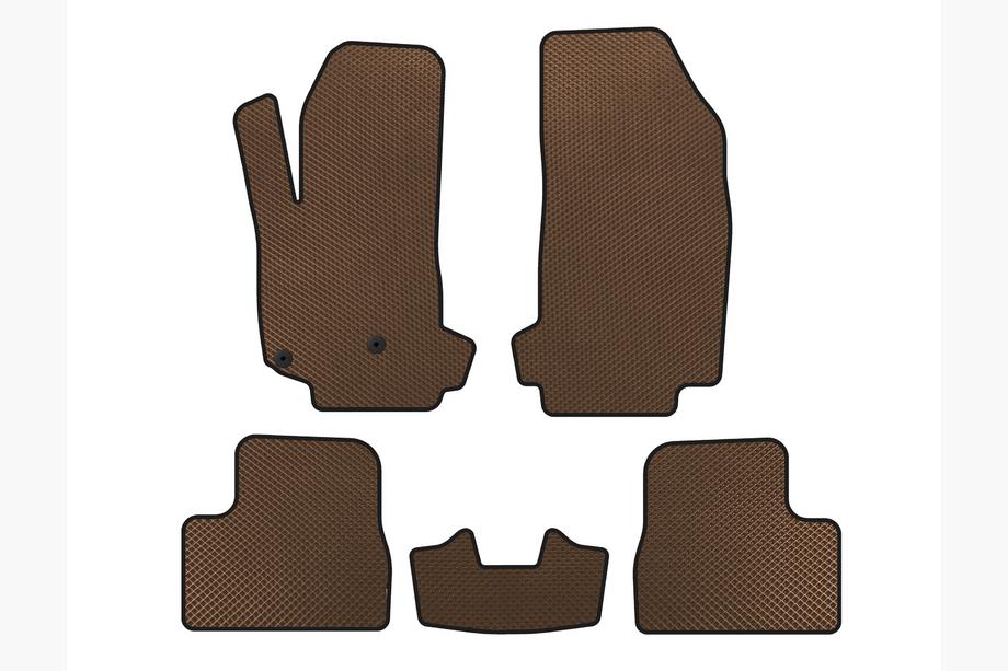 Citroen DS-3 2009-2016 EVA Floor Mats V-2 (Brown) Image
