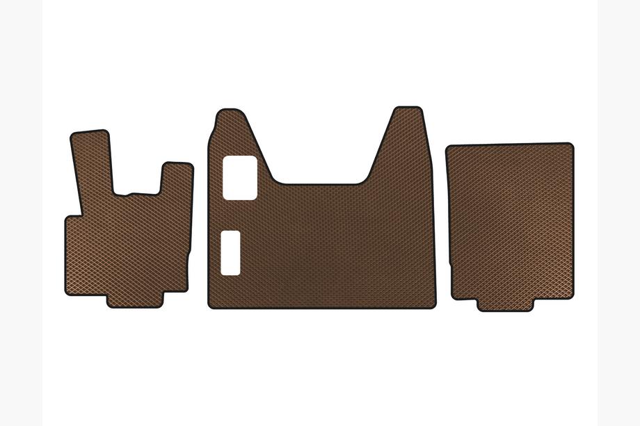 DAF XF95 2002-2006 EVA Floor Mats (Brown) Image