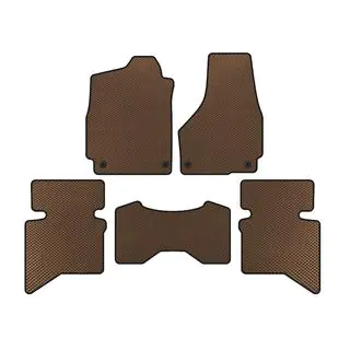EVA Floor Mats (2009+, 5-Seater/Double Cab, Brown)