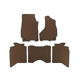 EVA Floor Mats (2013+, 5-Seater, Brown)