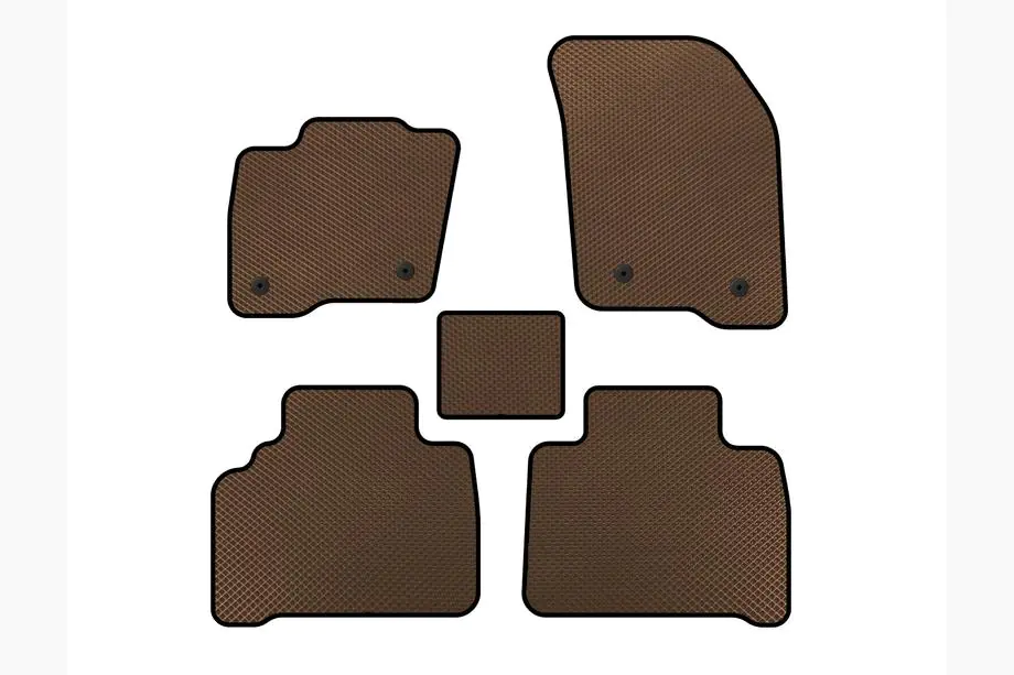 Ford S-Max 2015- EVA Floor Mats (Brown) Photo 1