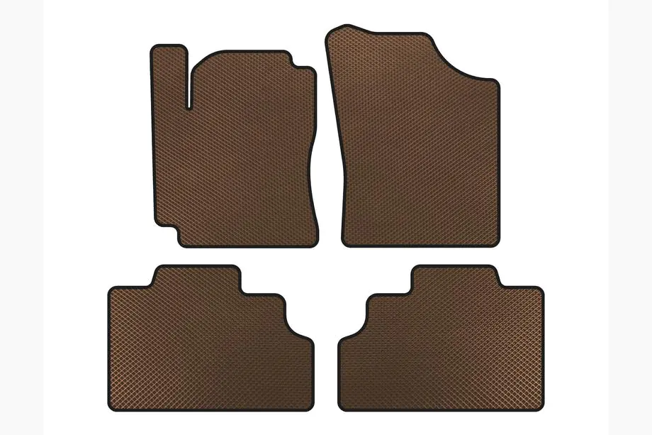 Geely CK-2 2008-2016 EVA Floor Mats (SD, Brown) Image