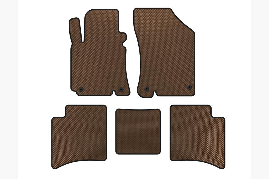 Geely MK Cross 2010-2016 EVA Floor Mats (Brown) Image