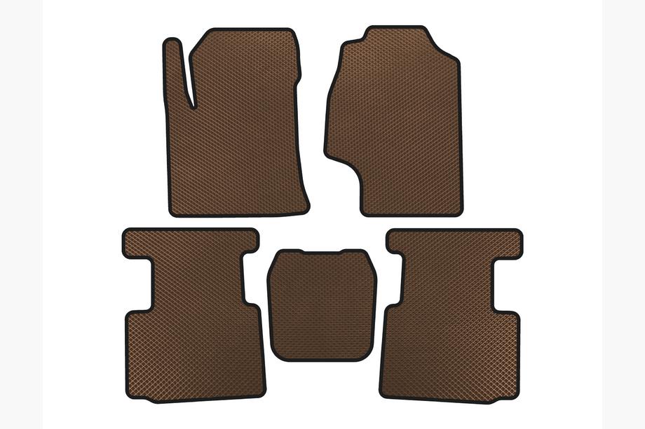 GreatWall Haval H2 2014-2021 EVA Floor Mats (Brown) Image